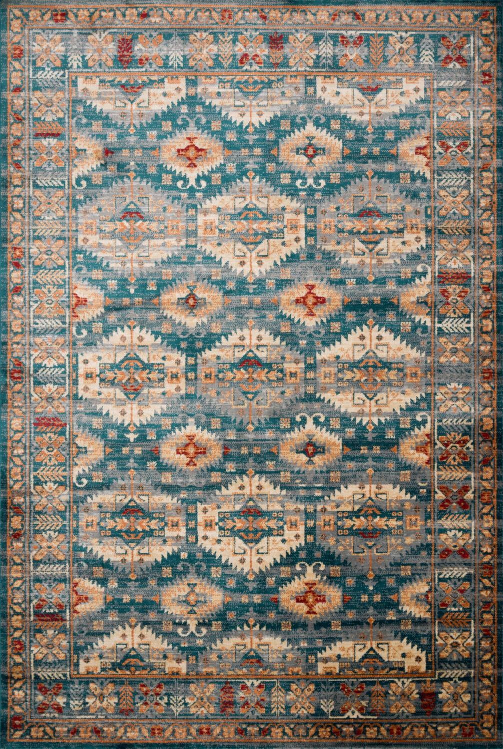 Loloi II Isadora Oriental Lagoon / Multi Area Rug