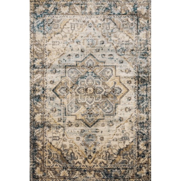 Loloi Isadora Oriental Oatmeal / Bark Area Rug