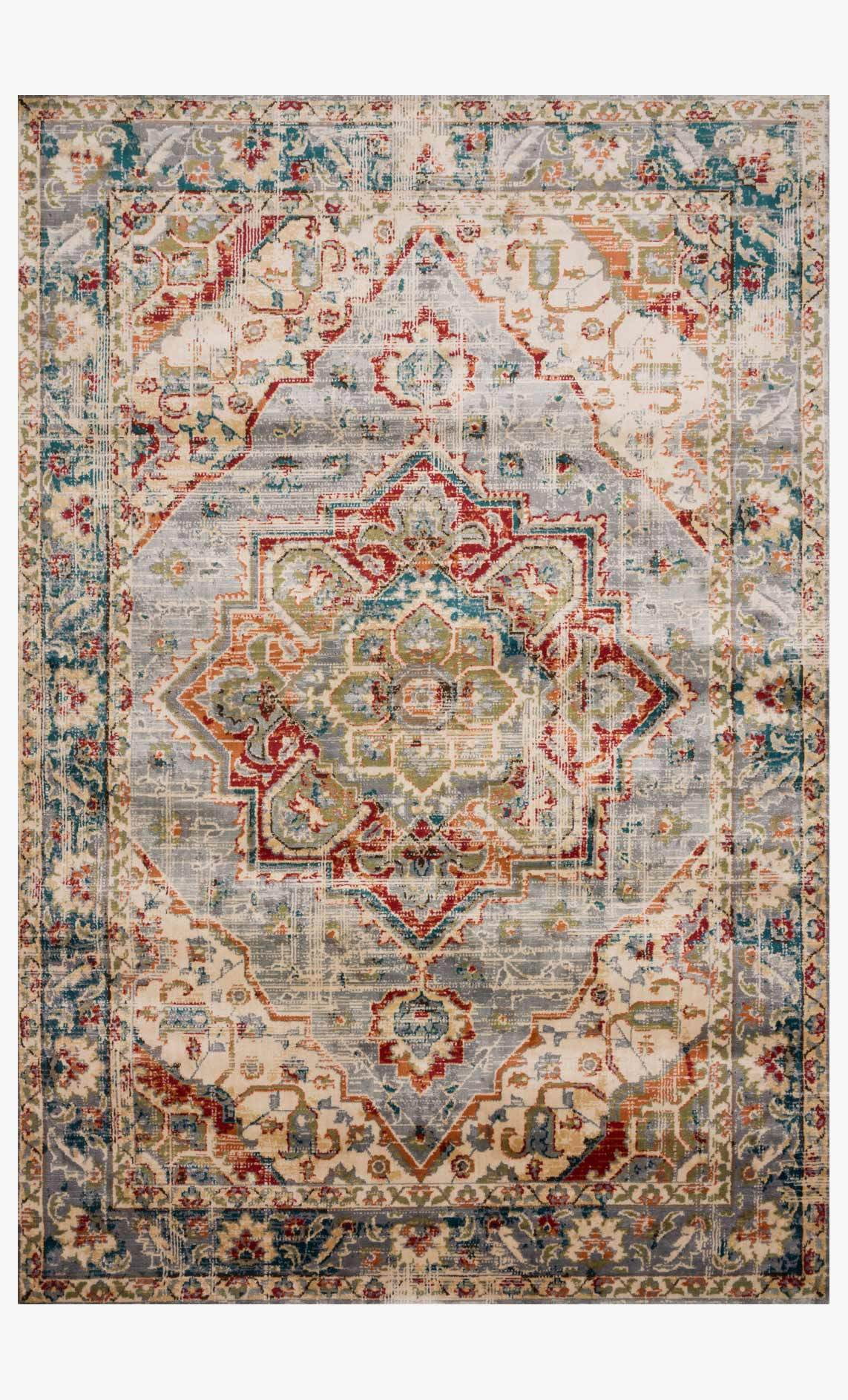 Isadora 5' x 7'3" Multicolor Synthetic Area Rug