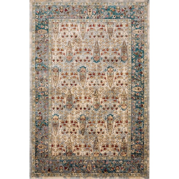 Loloi II Isadora Oriental Sand / Steel Area Rug