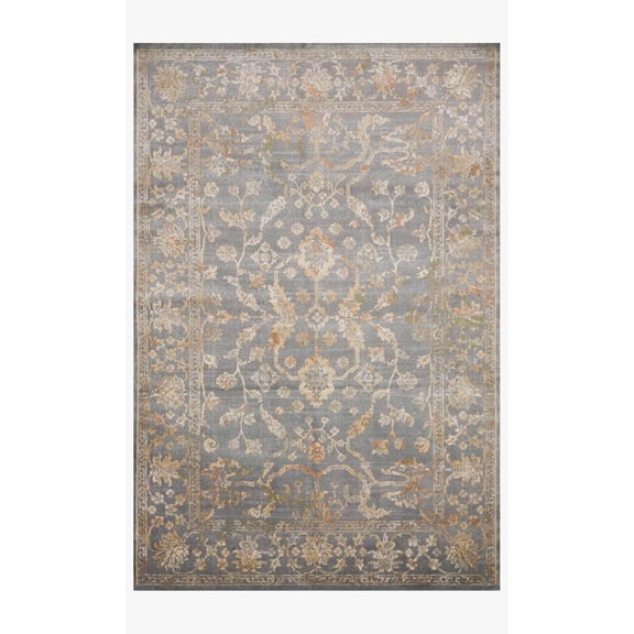 Loloi II Isadora Oriental Silver / Silver Area Rug