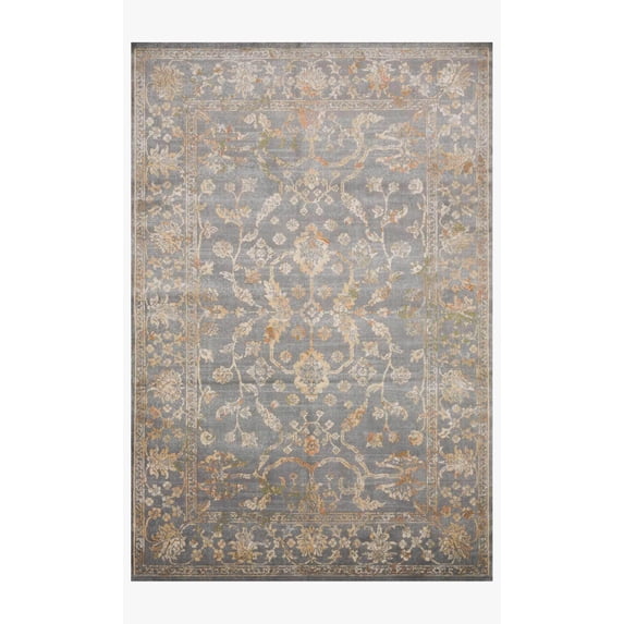 Loloi Isadora Oriental Silver / Silver Area Rug