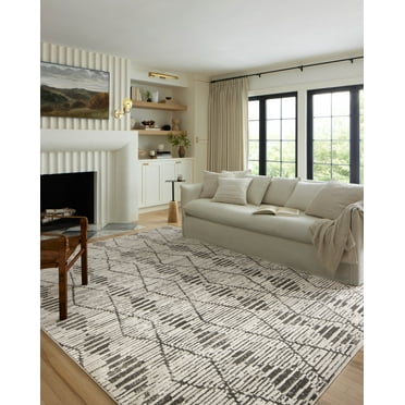 Loloi II Kamala Charcoal / Dove 2'-7" x 8'-0" Runner Rug