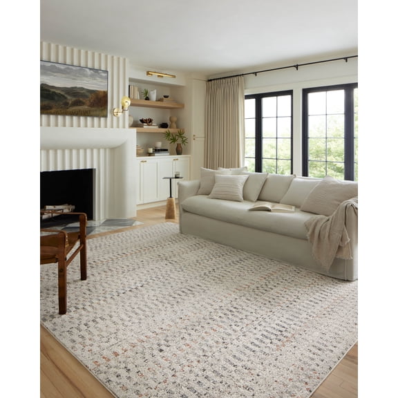 Loloi Kamala Grey / Multi 4'-0" x 6'-0" Accent Rug