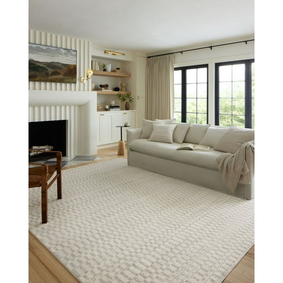 Loloi II Kamala Ivory / Grey 6'-7" x 9'-6" Area Rug