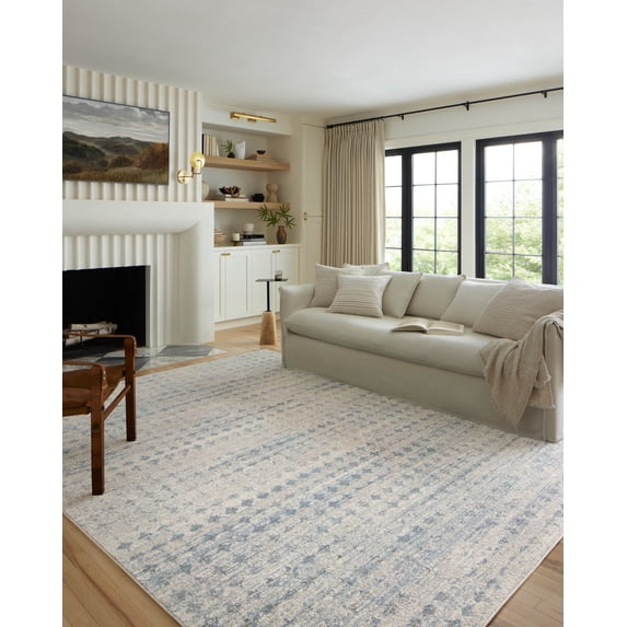 Loloi Kamala Sky / Dove 18" x 18" Sample Rug