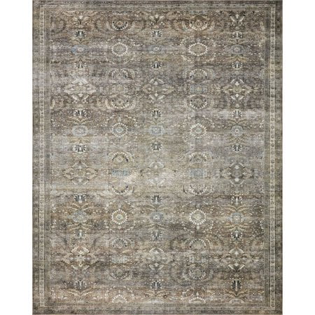 Loloi II Layla LAY-13 Printed Antique / Moss Oriental Area Rug 3'-6" x 5'-6"