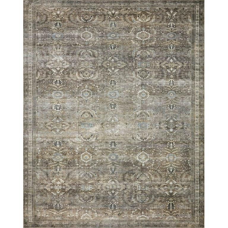 Loloi II Layla LAY-13 Printed Antique / Moss Oriental Area Rug 7
