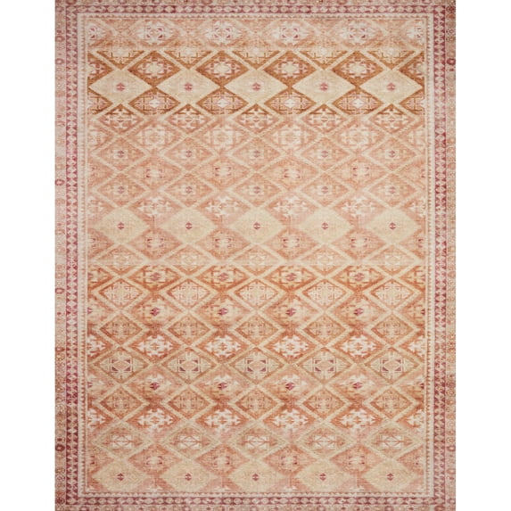 Loloi Layla LAY-16 Printed Natural / Spice Area rug 2'-6" x 9'-6"