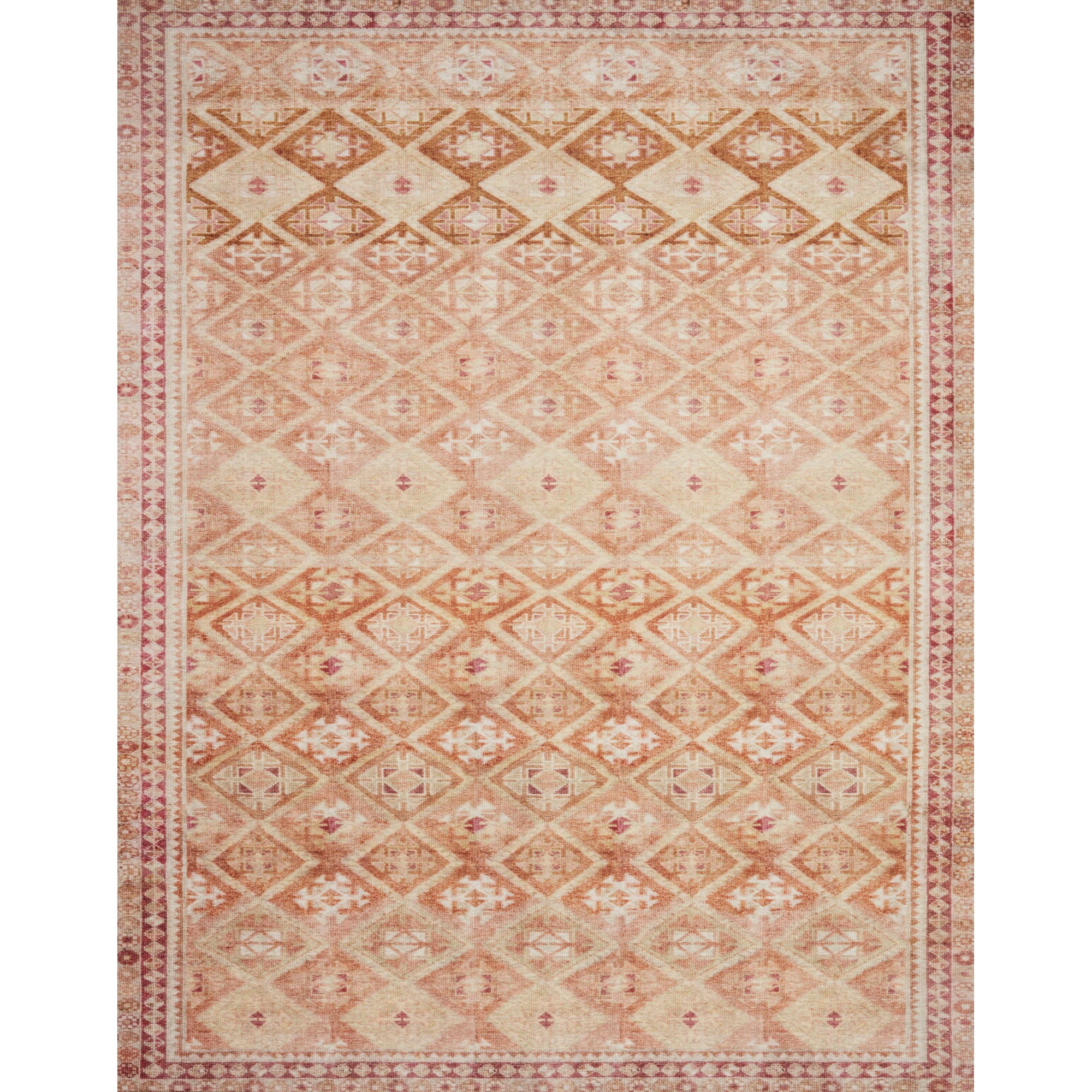 Loloi Layla LAY-16 Printed Natural / Spice Area rug 5'-0" x 7'-6"
