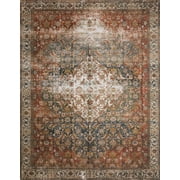 Loloi Layla Oriental Blue / Multi Printed Area Rug