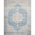 thumbnail image 1 of Loloi Layla Printed Oriental Distressed Blue / Tangerine Area Rug, 1 of 6