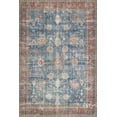 thumbnail image 1 of Loloi Loren Collection LQ-01 Blue / Brick Oriental Area Rug 3'-6" x 5'-6", 1 of 7