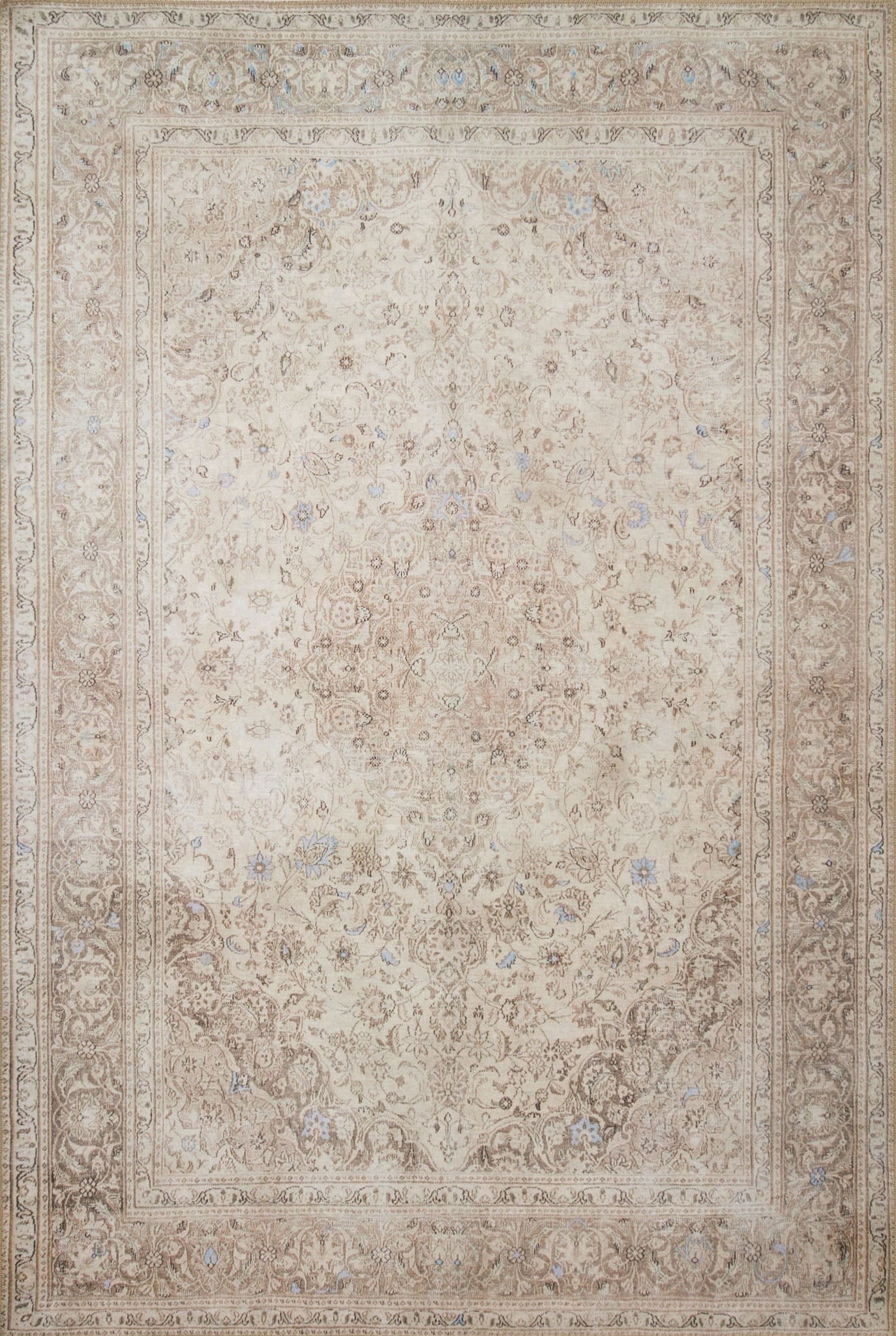 Loloi II Loren Collection LQ-03 Sand / Taupe Oriental Area Rug 5'-0" x 7'-6"