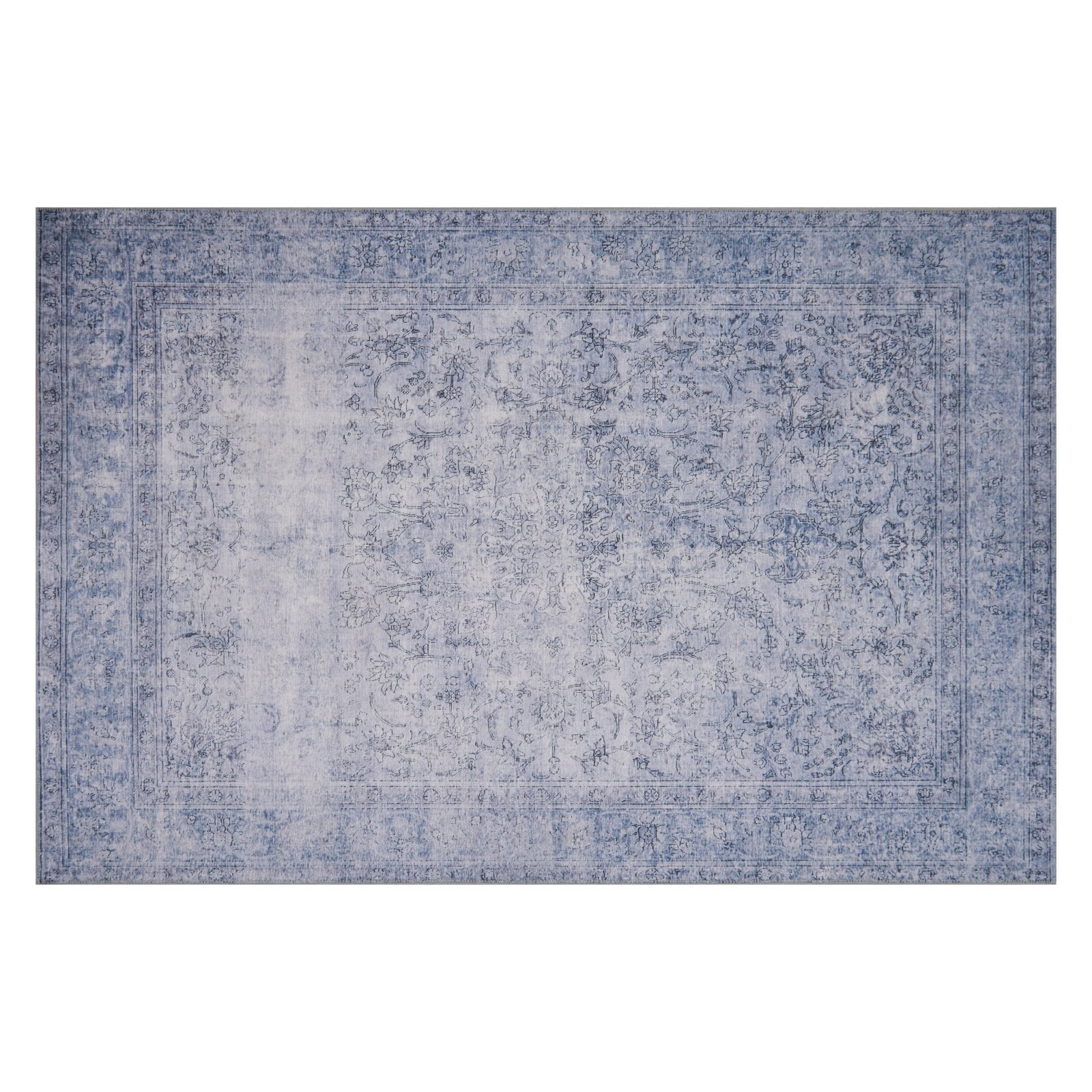 Loloi Loren Collection LQ-09 Slate Oriental Area Rug 2'-3" x 3'-9"