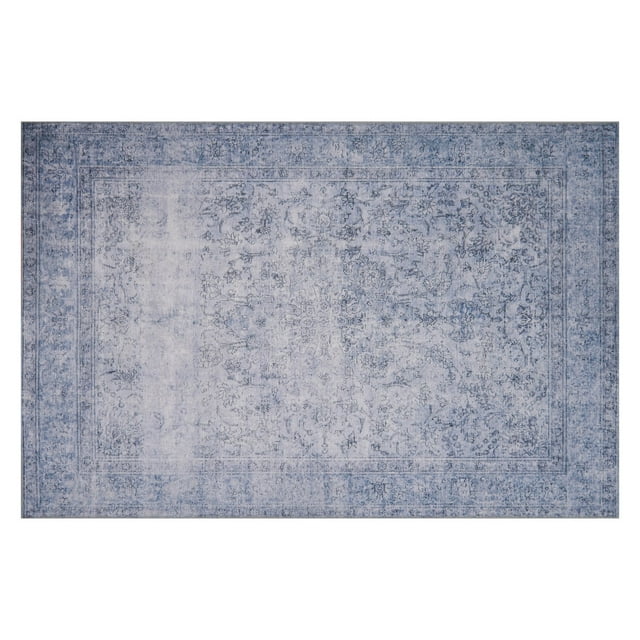 Loloi II Loren Collection LQ09 Slate Oriental Area Rug 2'6" x 7'6