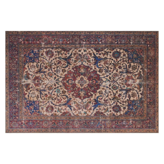 Loloi Loren Collection LQ-11 Sand / Multi Oriental Area Rug 2'-3" x 3'-9"