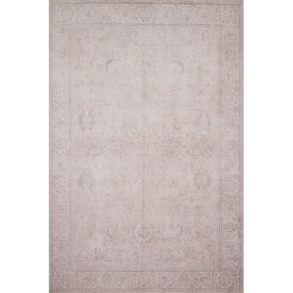 Loloi Loren Collection LQ-12 Sand Oriental Area Rug 3'-6" x 5'-6"