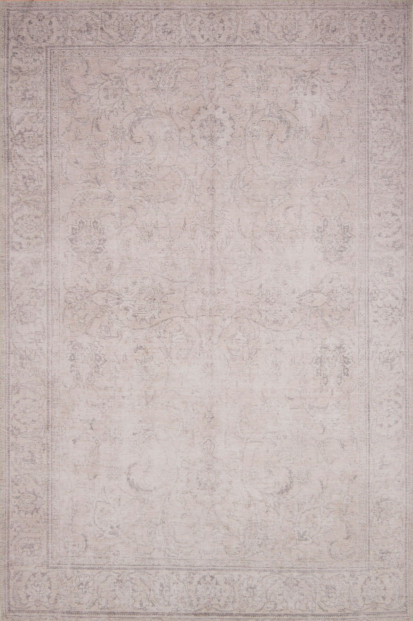 Loloi Loren Collection LQ-12 Sand Oriental Area Rug 5'-0" x 7'-6"