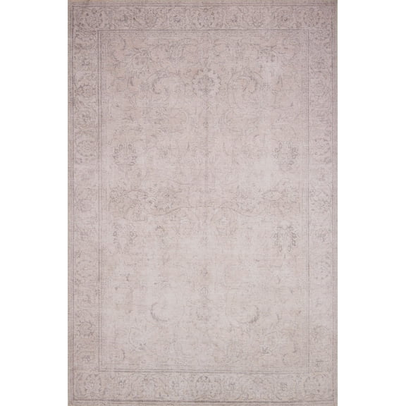 Loloi II Loren Collection LQ-12 Sand Oriental Area Rug 5'-0" x 7'-6"