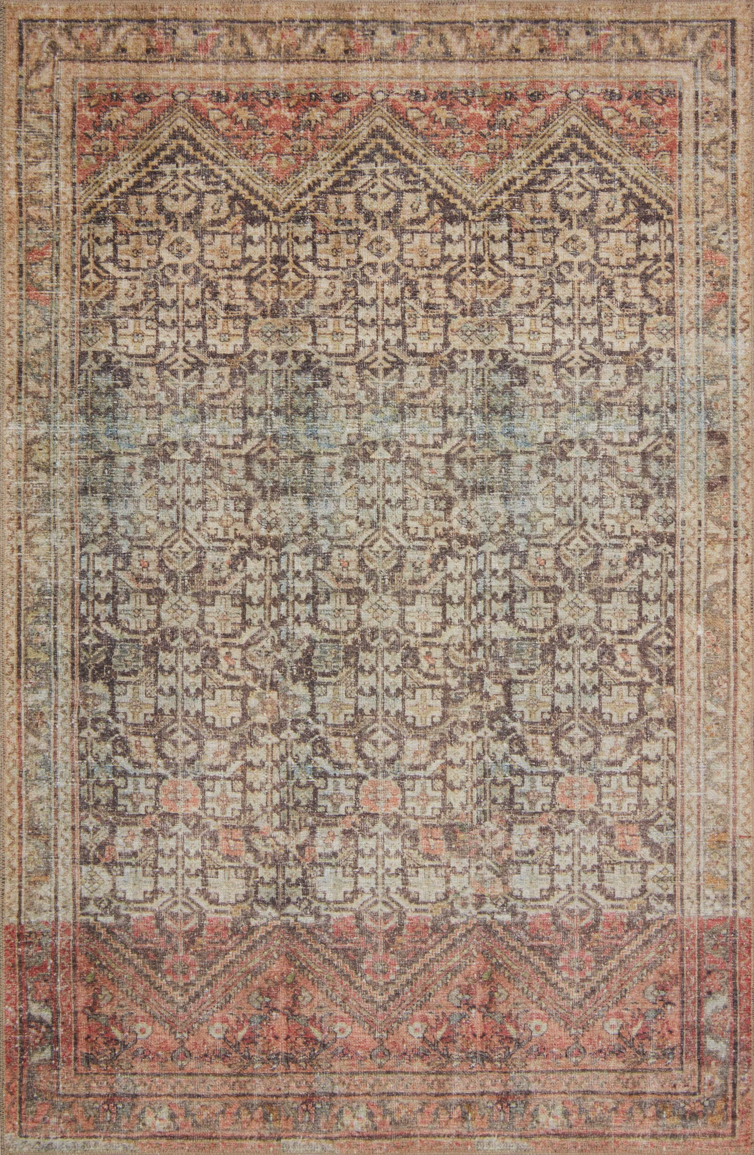 Loloi Loren Collection LQ-17 Charcoal / Multi Oriental Area Rug 2'-3" x 3'-9"