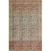 Loloi Loren Collection LQ-17 Charcoal / Multi Oriental Area Rug 2-3 x 3-9