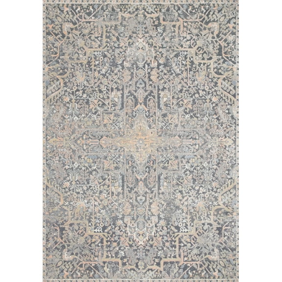 Loloi II Lucia Oriental Charcoal / Multi Area Rug