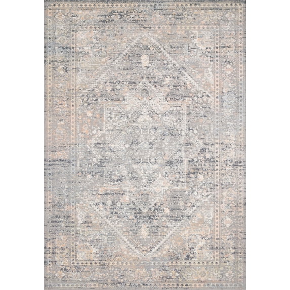 Loloi II Lucia Oriental Grey / Sunset Area Rug