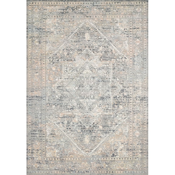 Loloi II Lucia Oriental Grey / Sunset Area Rug