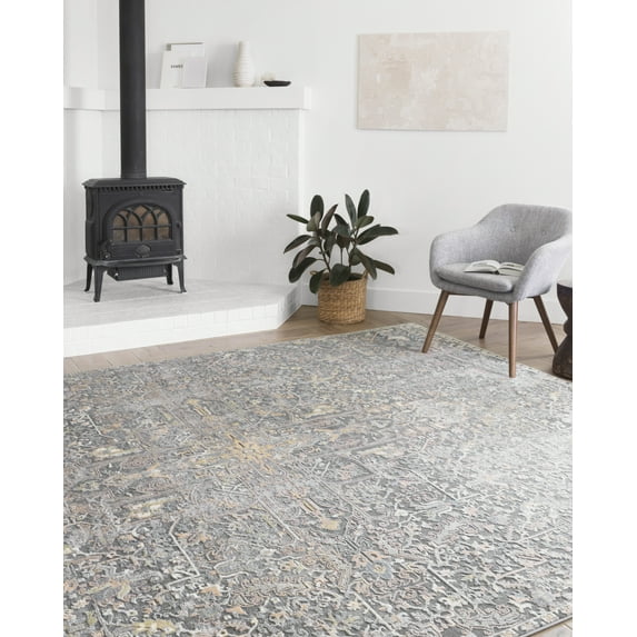 Loloi Lucia Oriental Grey / Sunset Area Rug