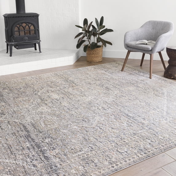 Loloi Lucia Oriental Grey / Sunset Area Rug