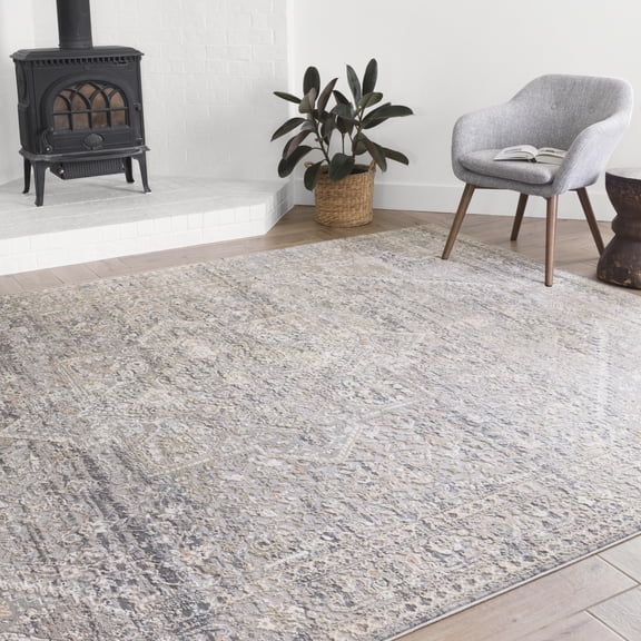 Loloi Lucia Oriental Grey / Sunset Area Rug