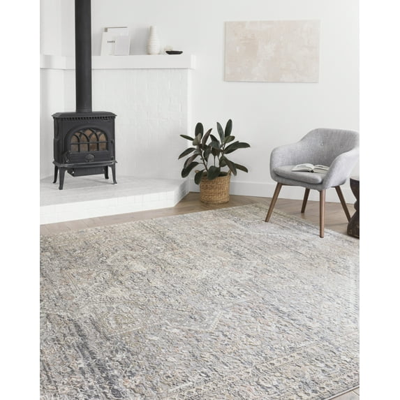 Loloi Lucia Oriental Grey / Sunset Area Rug