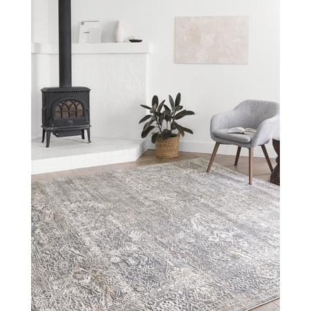 Loloi Lucia Oriental Steel / Ivory Area Rug