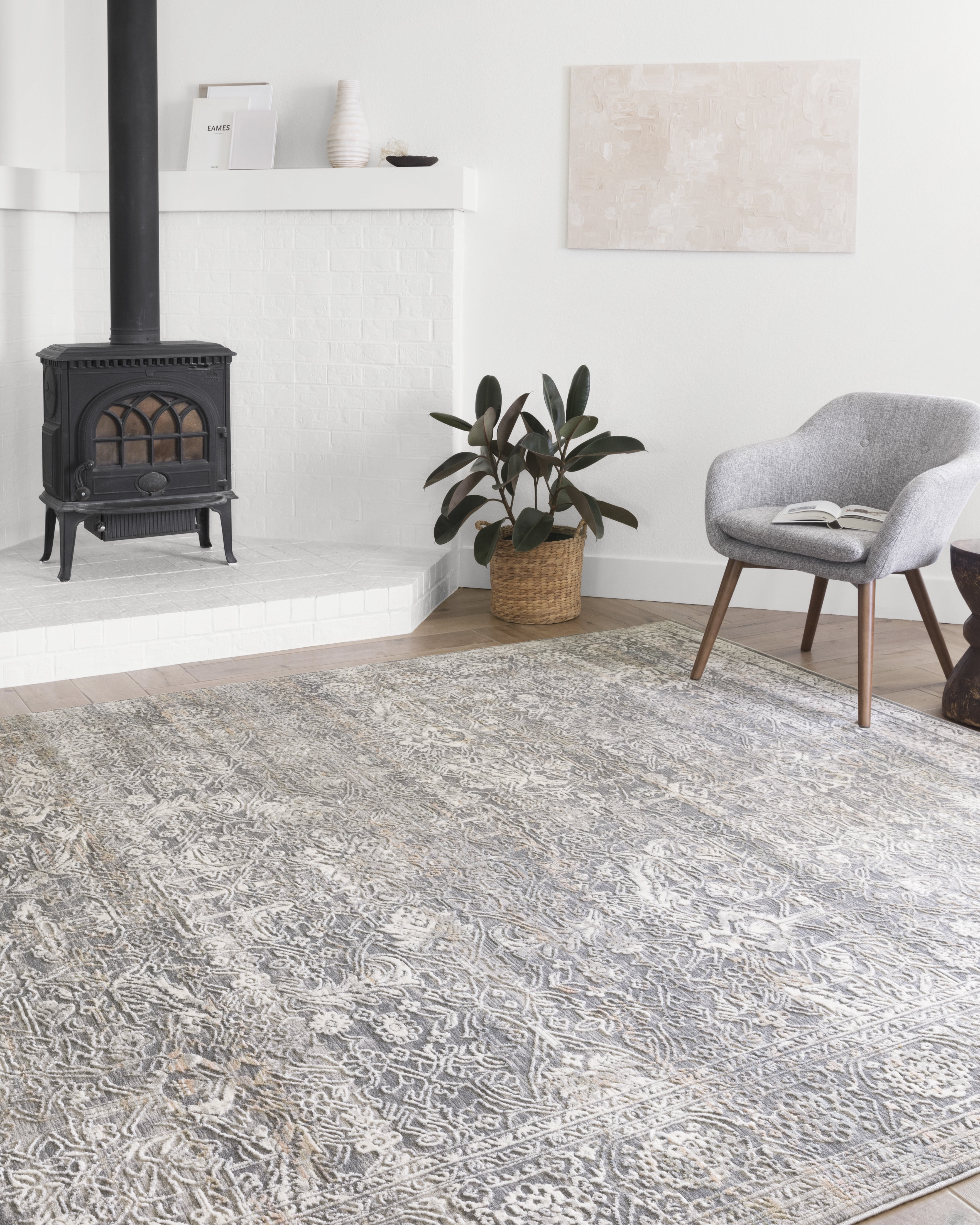 Loloi II Lucia Oriental Steel / Ivory Area Rug