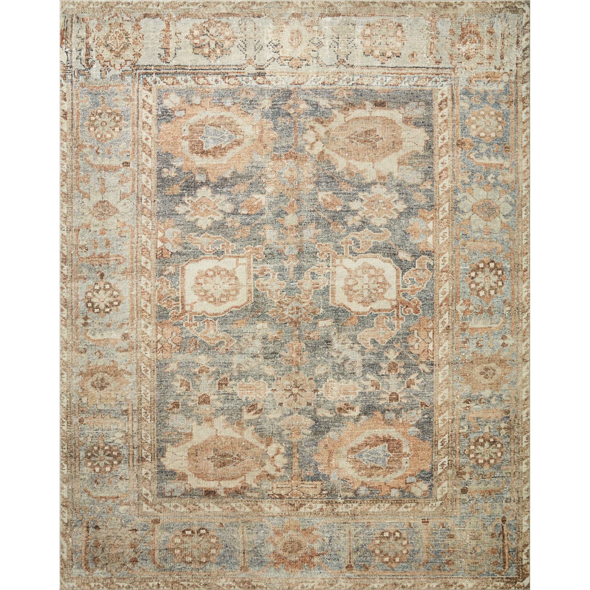 Ocean Spice Rectangular Easy-Care 2'x5' Synthetic Area Rug