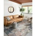 thumbnail image 1 of Loloi Maeve Collection MAE-01 Silver / Apricot, Abstract Area Rug 5'-3" x 7'-8", 1 of 5