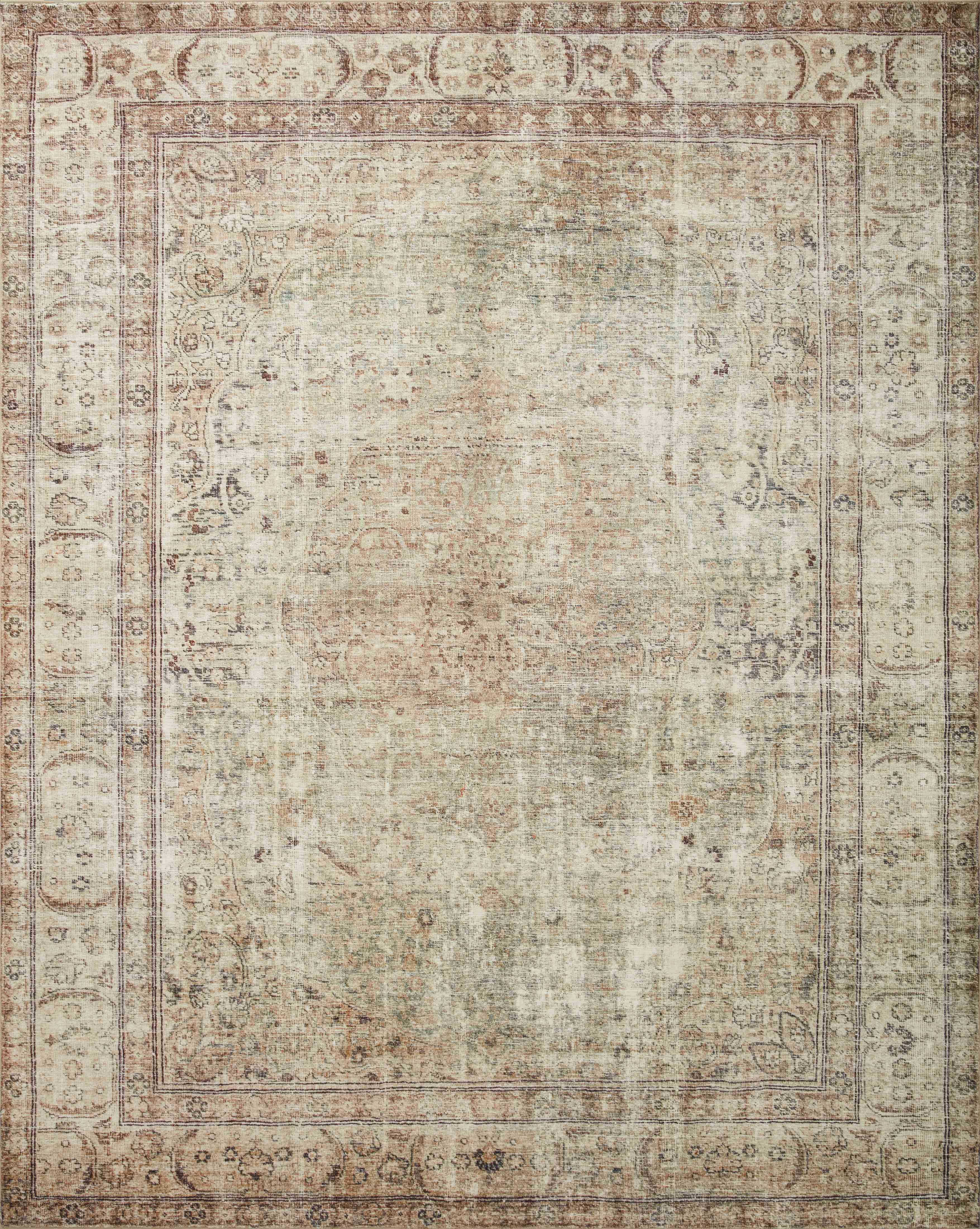 Margot Antique Sage Rectangular Easy Care Area Rug