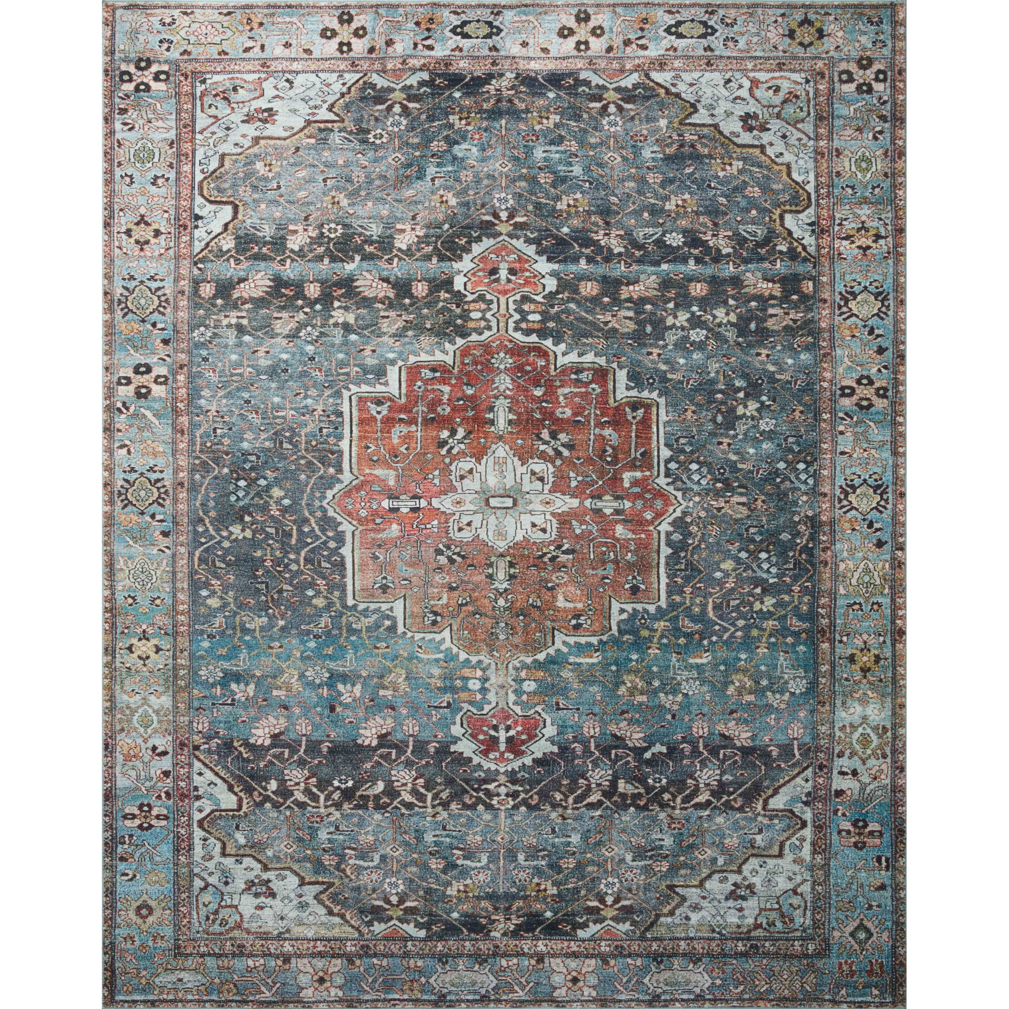 MAT-05 Ocean / Brick - 2-6" x 11-6"