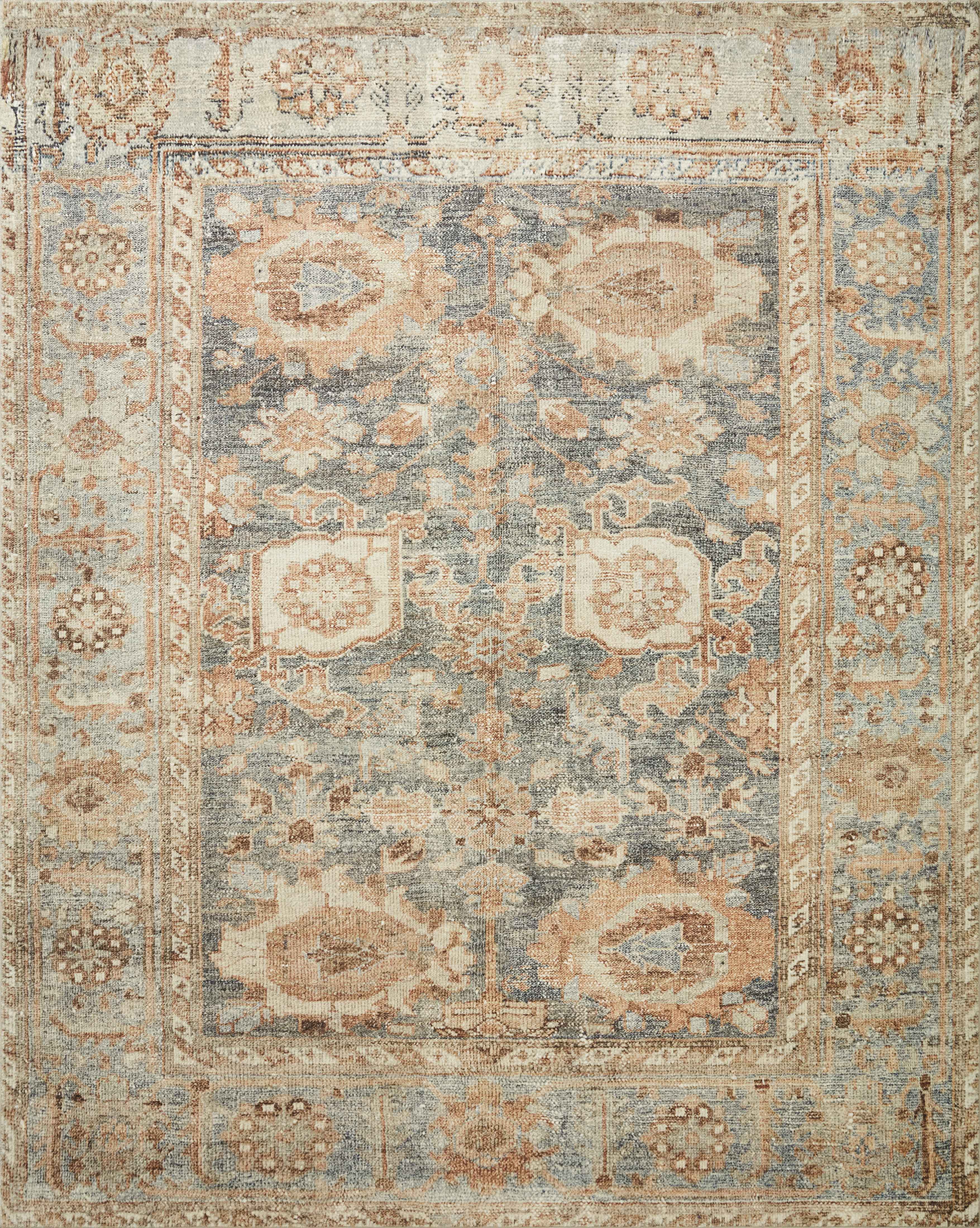 Loloi MARGOT MAT-03 OCEAN / SPICE 18" x 18" Sample