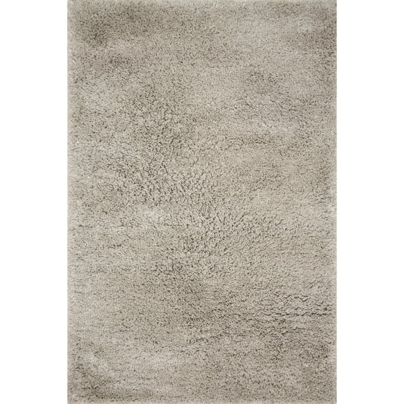Loloi Mila Shag Solid Grey Area Rug