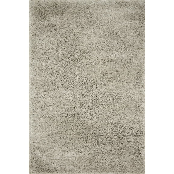 Loloi II Mila Shag Solid Grey Area Rug