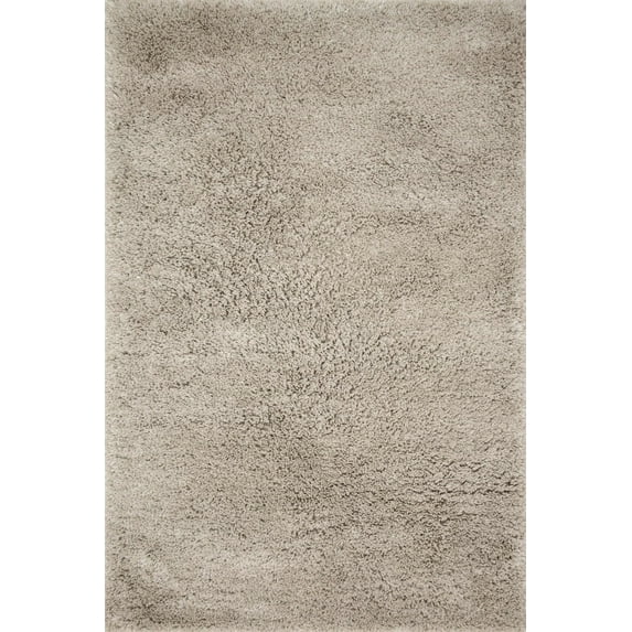 Loloi Mila Shag Solid Grey Area Rug