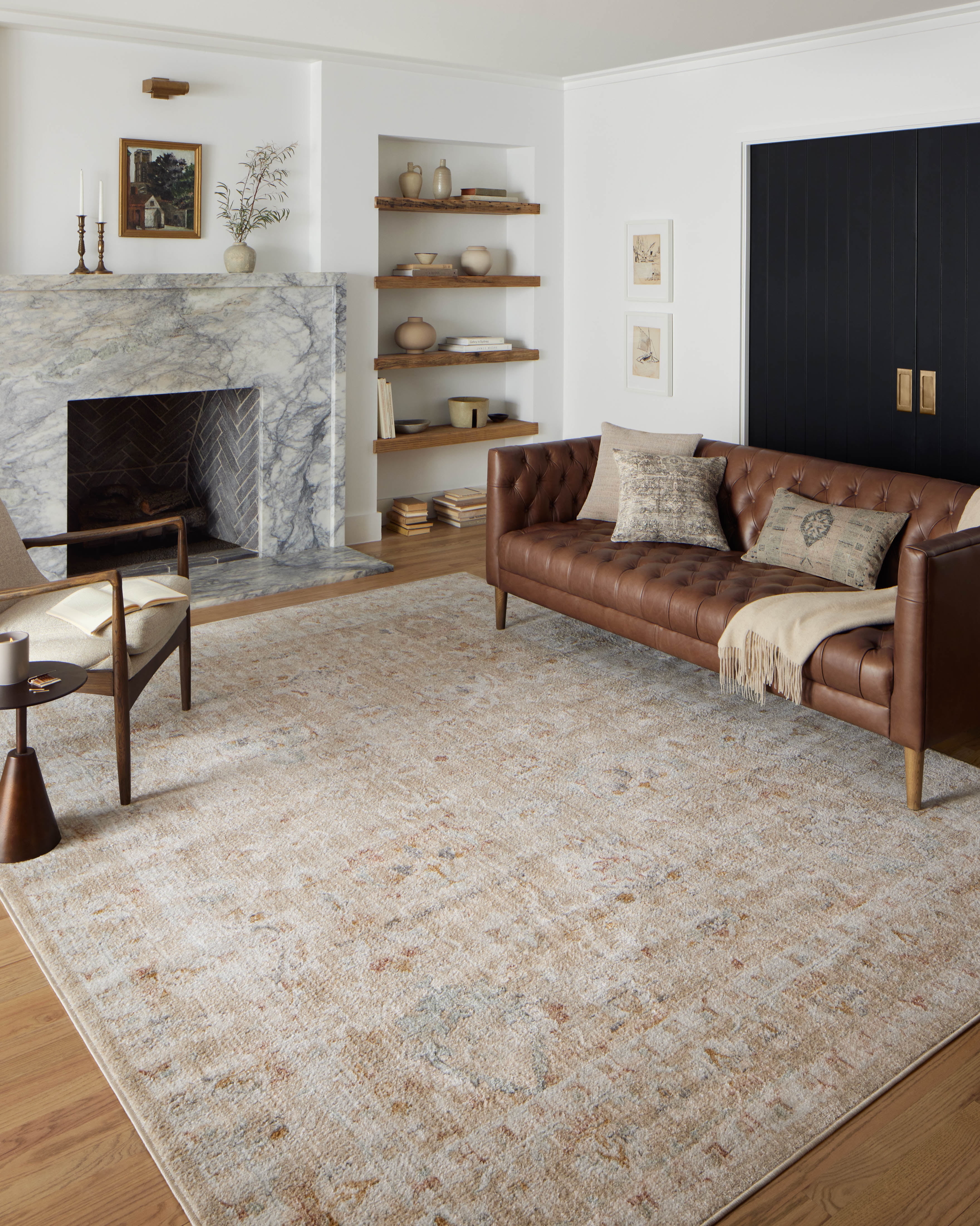 Loloi Monroe Sand / Sunrise 18" x 18" Sample Rug