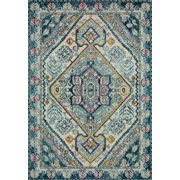 Loloi Nadia Abstract Aqua / Navy Area Rug
