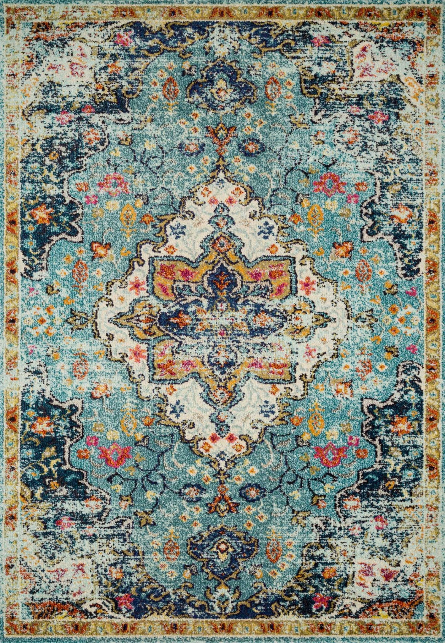 Loloi II Nadia Abstract Blue / Midnight Area Rug