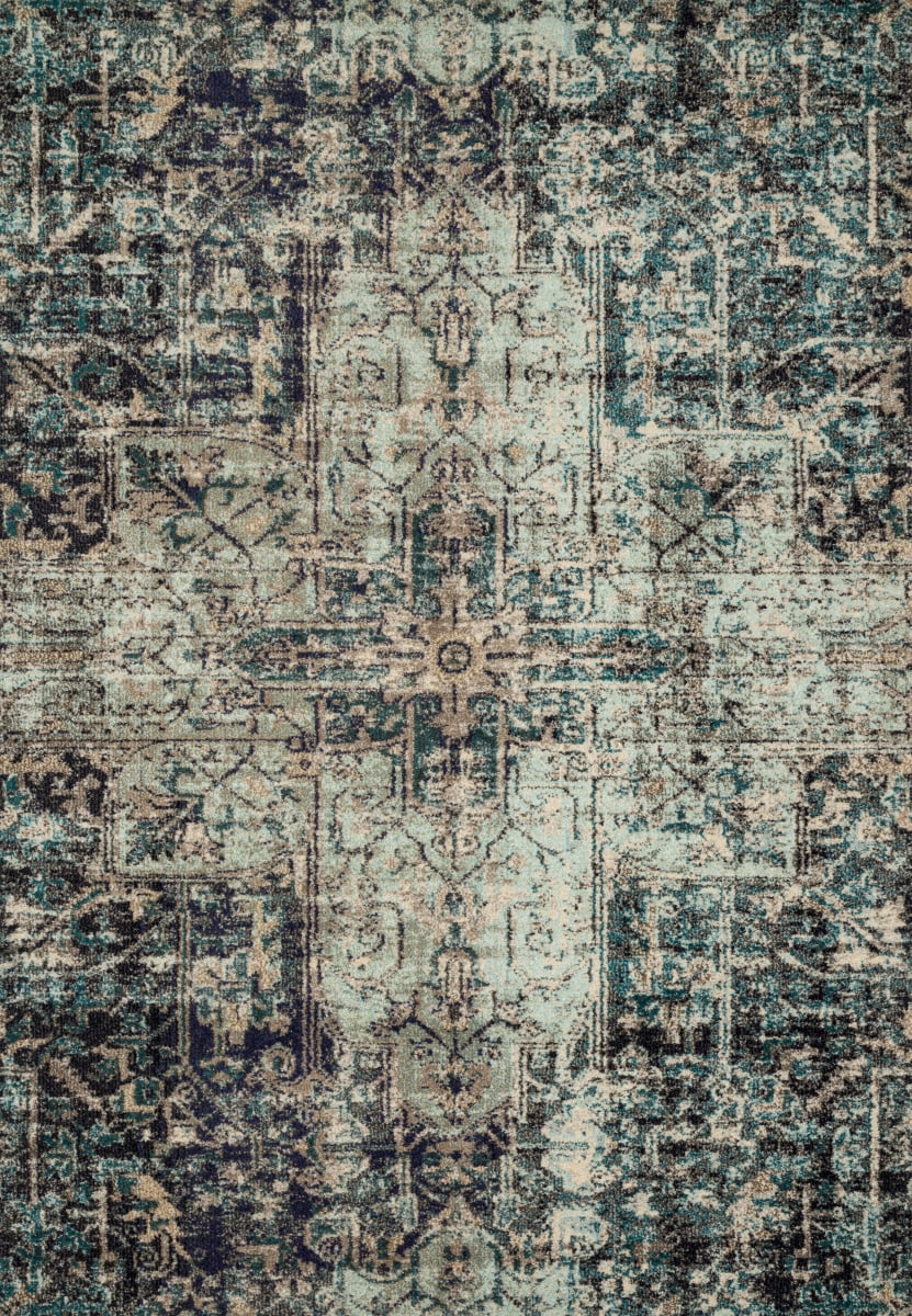 Loloi II Nadia Abstract Smoke / Slate Area Rug