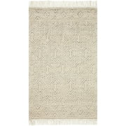 Loloi Noelle Ivory / Black Geometric Area Rug 2-0" x 5-0"