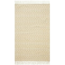 Loloi II Noelle Ivory / Gold Geometric Area Rug 18" x 18" Sample