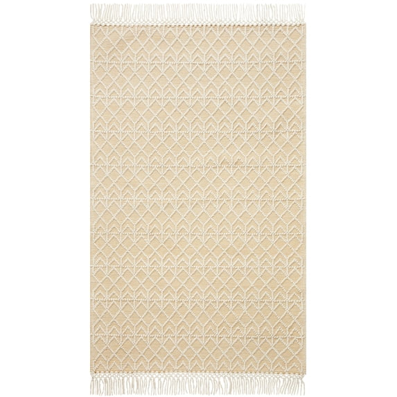 Loloi Noelle Ivory / Gold Geometric Area Rug 4'-0" x 6'-0"